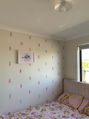 Customer photo review of Watercolour Paint Stroke | Coral Decal Set