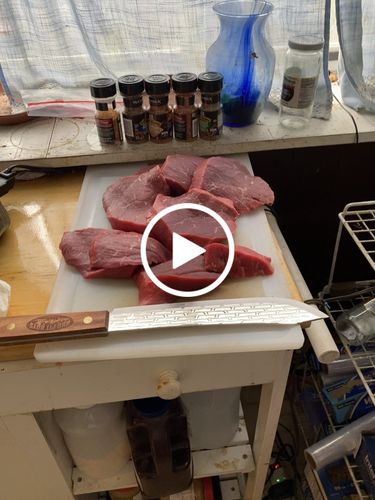 Customer video review of 10" Stainless BBQ Knife