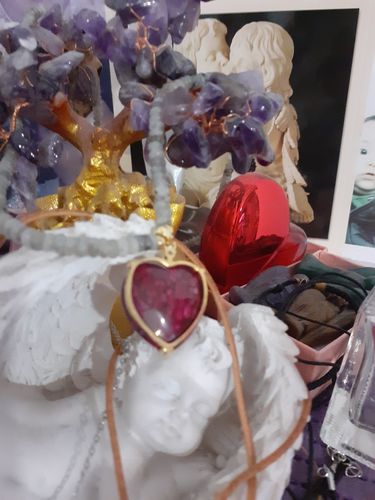 Customer photo review of COLLIER TURQUOISE D'ÉNERGIE CALMANTE