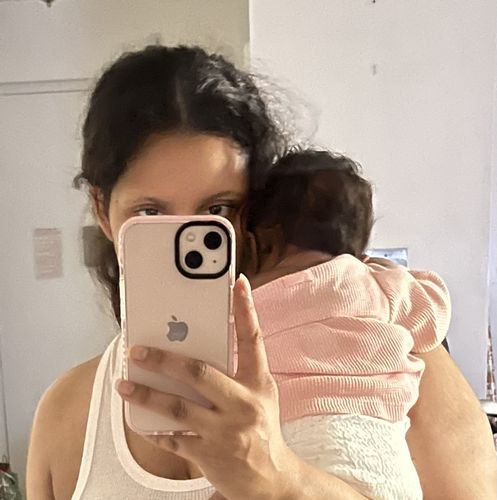 Customer photo review of Solid Color Clear Shockproof iPhone Case