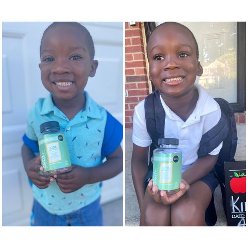 Customer photo review of YOUNG ROYALTY-Kids Daily Vitamin (plant-based) Gummies (45 Day Supply/ .55 Cent A Day) CLICK HERE