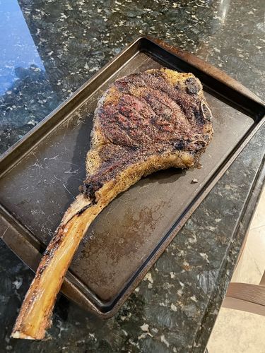 Customer photo review of Full Blood Wagyu Tomahawk Steak