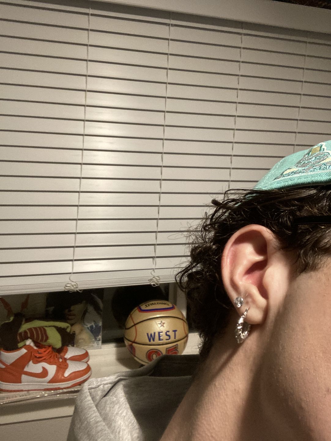 Customer photo review of ARMORED OPEN HOOP EARRING