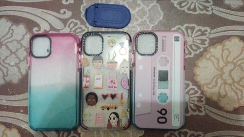 Customer photo review of Air Ticket Label iPhone Case