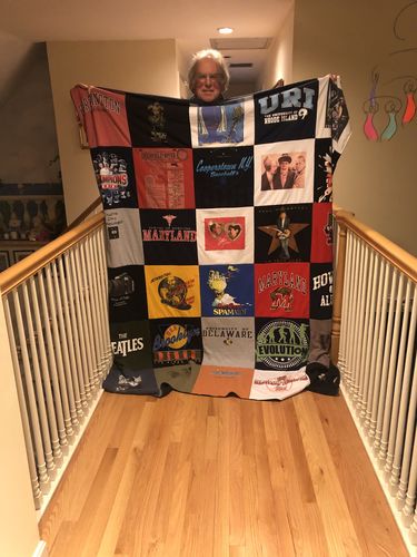 T-shirt quilt from university of rhode island by Bonnie from RI
