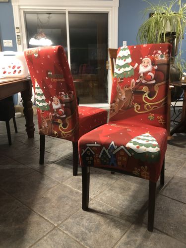 Customer photo review of Cabrexa Chair Slipcovers