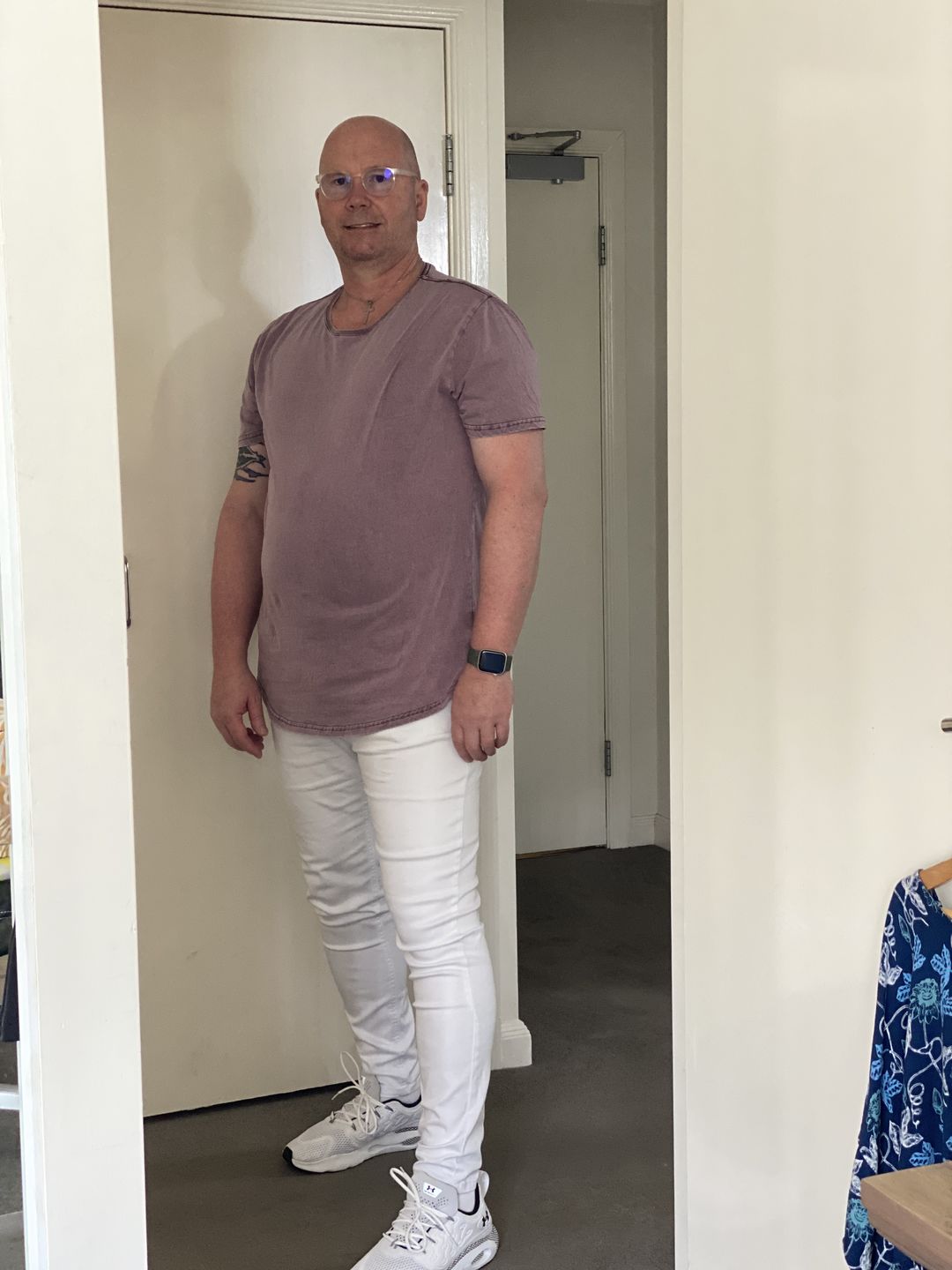 Customer photo review of Ultra Stretch Jeans - Skinny Fit - White
