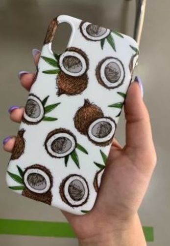 Customer photo review of Avocado & Coconut iPhone Case