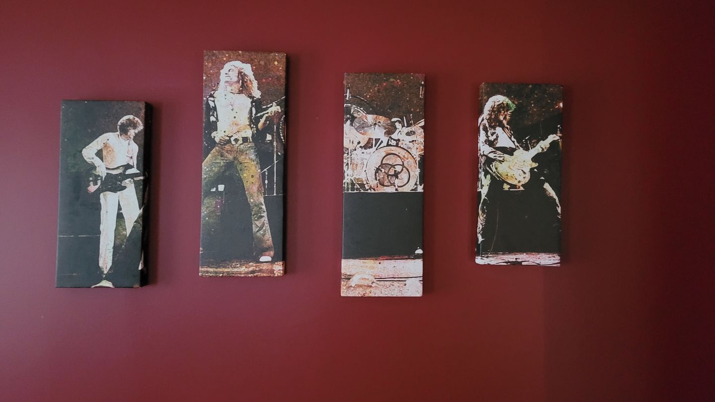 Customer photo review of Live Led Zeppelin Wall Art