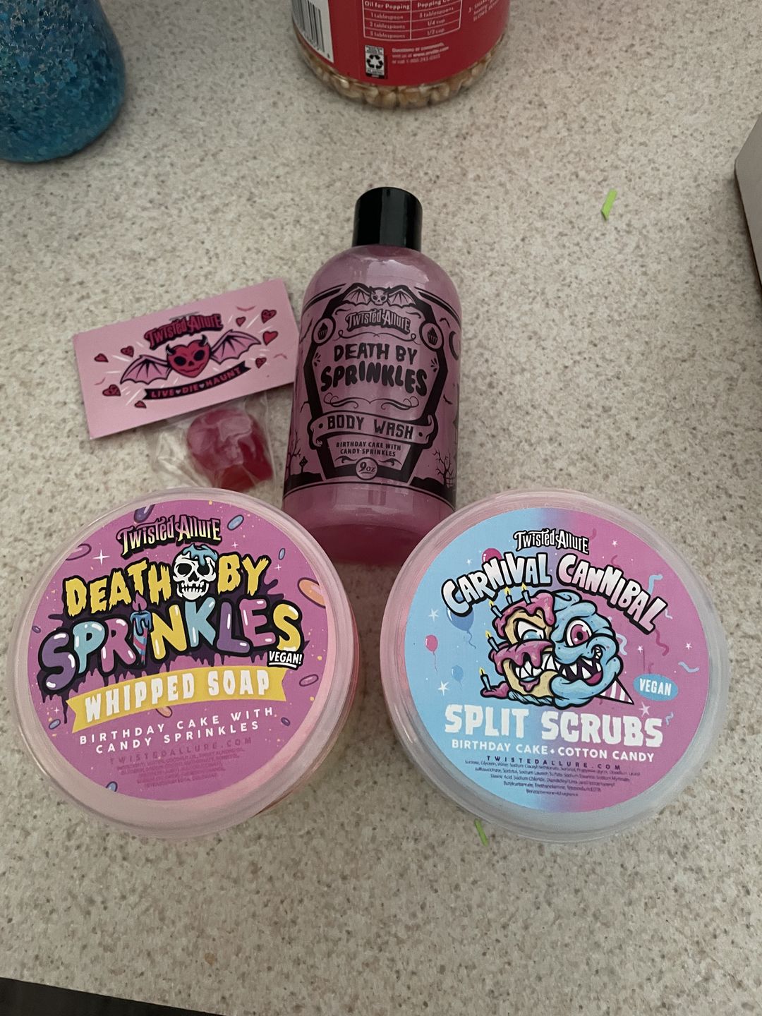 Customer photo review of Carnival Cannibal Split Scrub