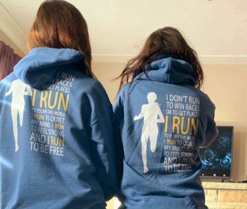 Customer photo review of Run Free Womens Hoodie