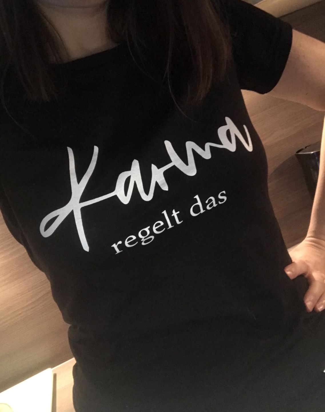 Customer photo review of Karma regelt das 100% Bio T-Shirt