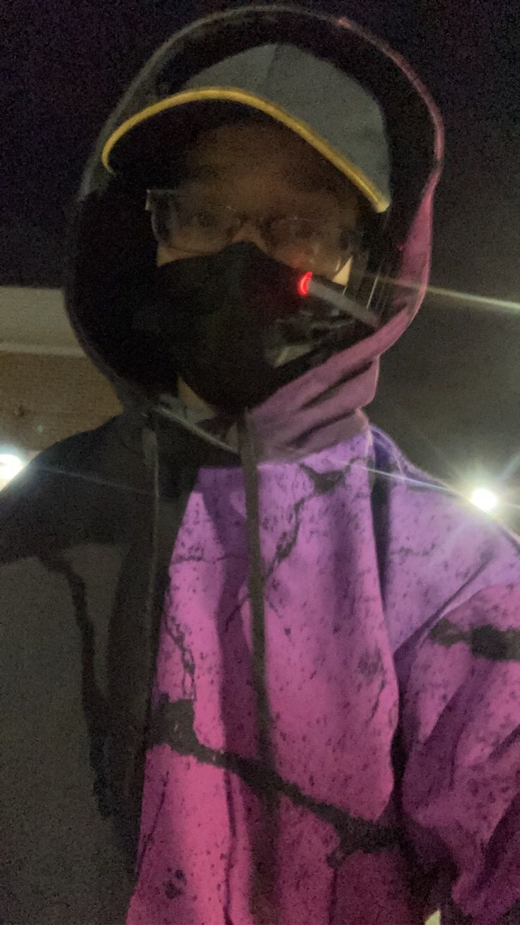 Customer photo review of Halloween Face Hoodie