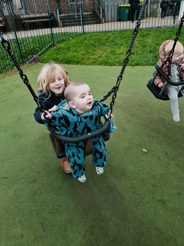 Customer photo review of PETROL CHAMELEON PRAMSUIT