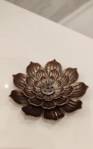 Customer photo review of Lotus Incense Stick Burner