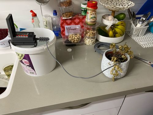 Customer photo review of Automatic Micro Home Drip Irrigation Watering Kits Water Sprinkler with Smart Controller