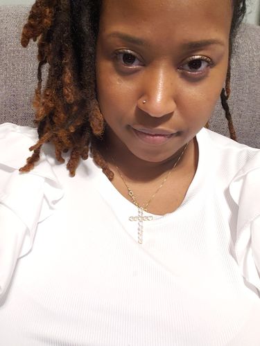 Customer photo review of "Icy Cross" Necklace