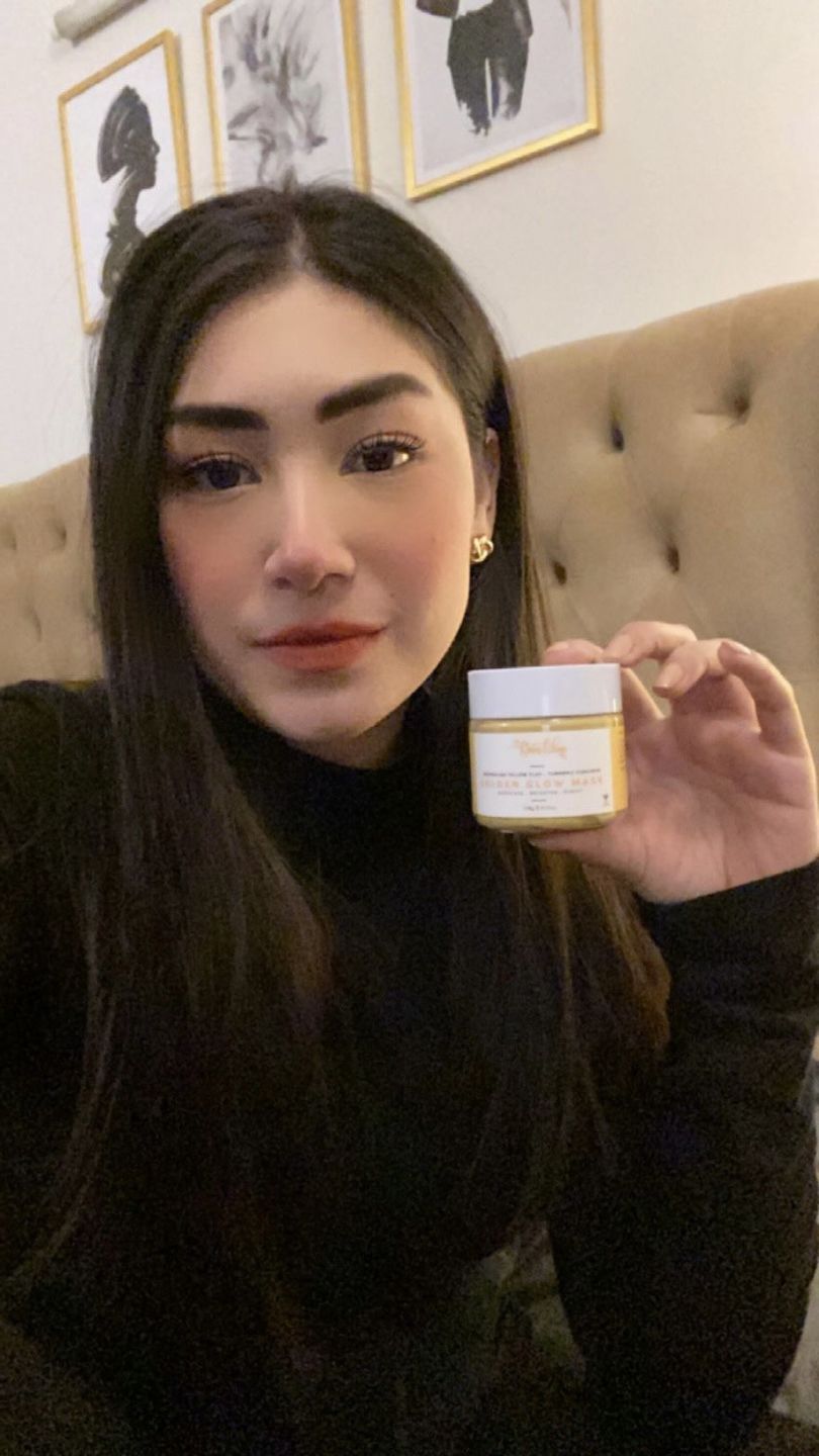 Customer photo review of Golden Glow Mask