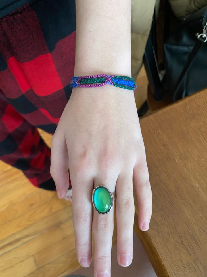 Customer photo review of Oval Mood Ring