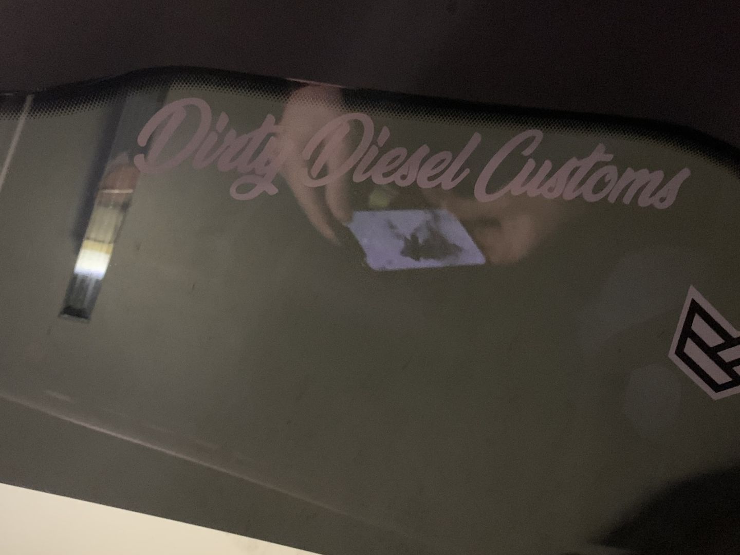 Customer photo review of Dirty Diesel Customs Banner Sticker
