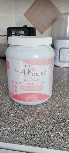 Customer photo review of Milk Dust Breastfeeding Protein Powder For Milk Supply, Vanilla Flavor