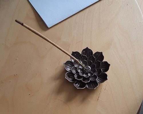 Customer photo review of Lotus Incense Stick Burner