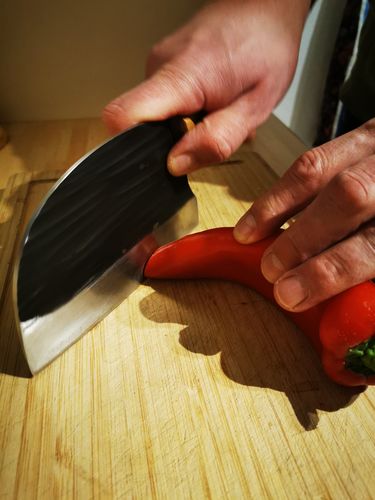 Customer photo review of Handgeschmiedetes Kochmesser - Serbian Style Ergonomic