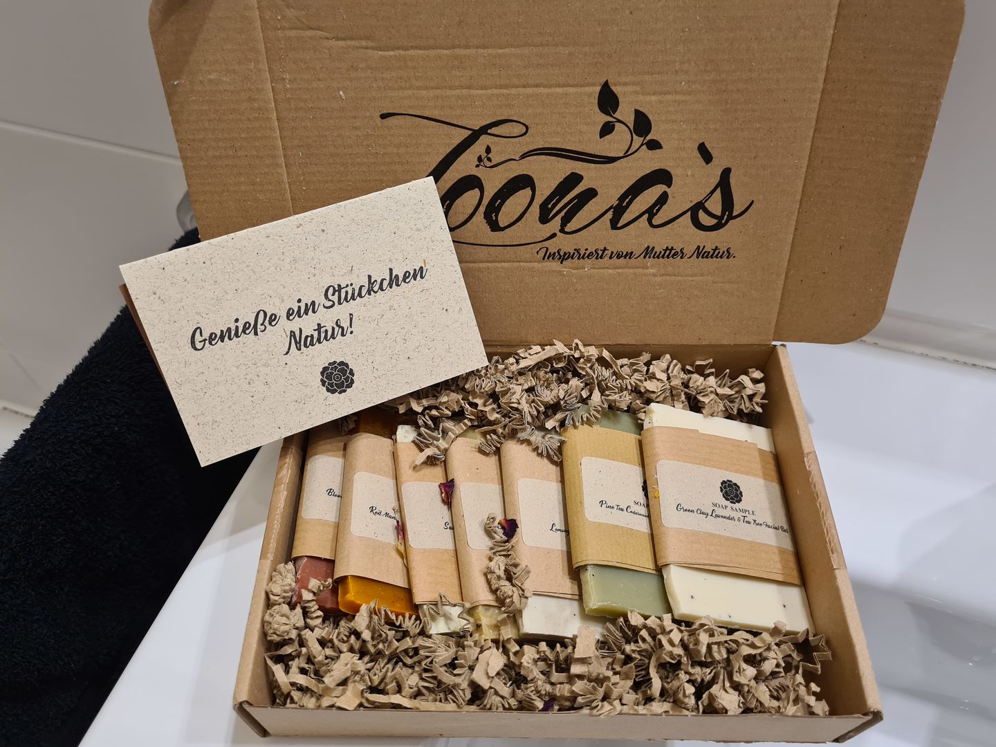 Customer photo review of Loona's SoapSampleBox mit Sisalsäckchen (Alle Düfte)