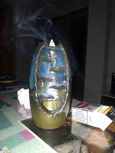 Customer photo review of Ceramic Waterfall Incense Holder