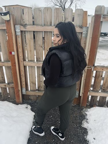 Customer photo review of GG Puffer Vest - Black
