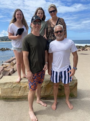 Customer photo review of Stradbroke Navy Shorts
