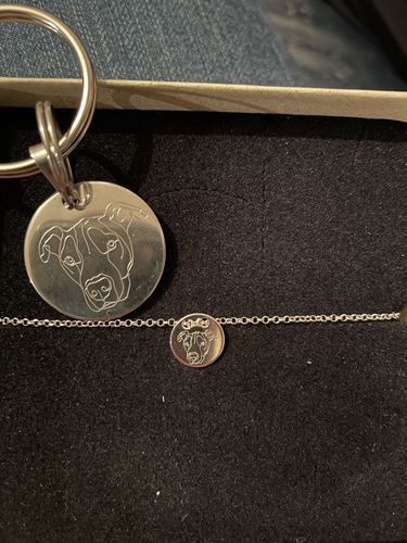 Customer photo review of Silber Lineart Love Armkette