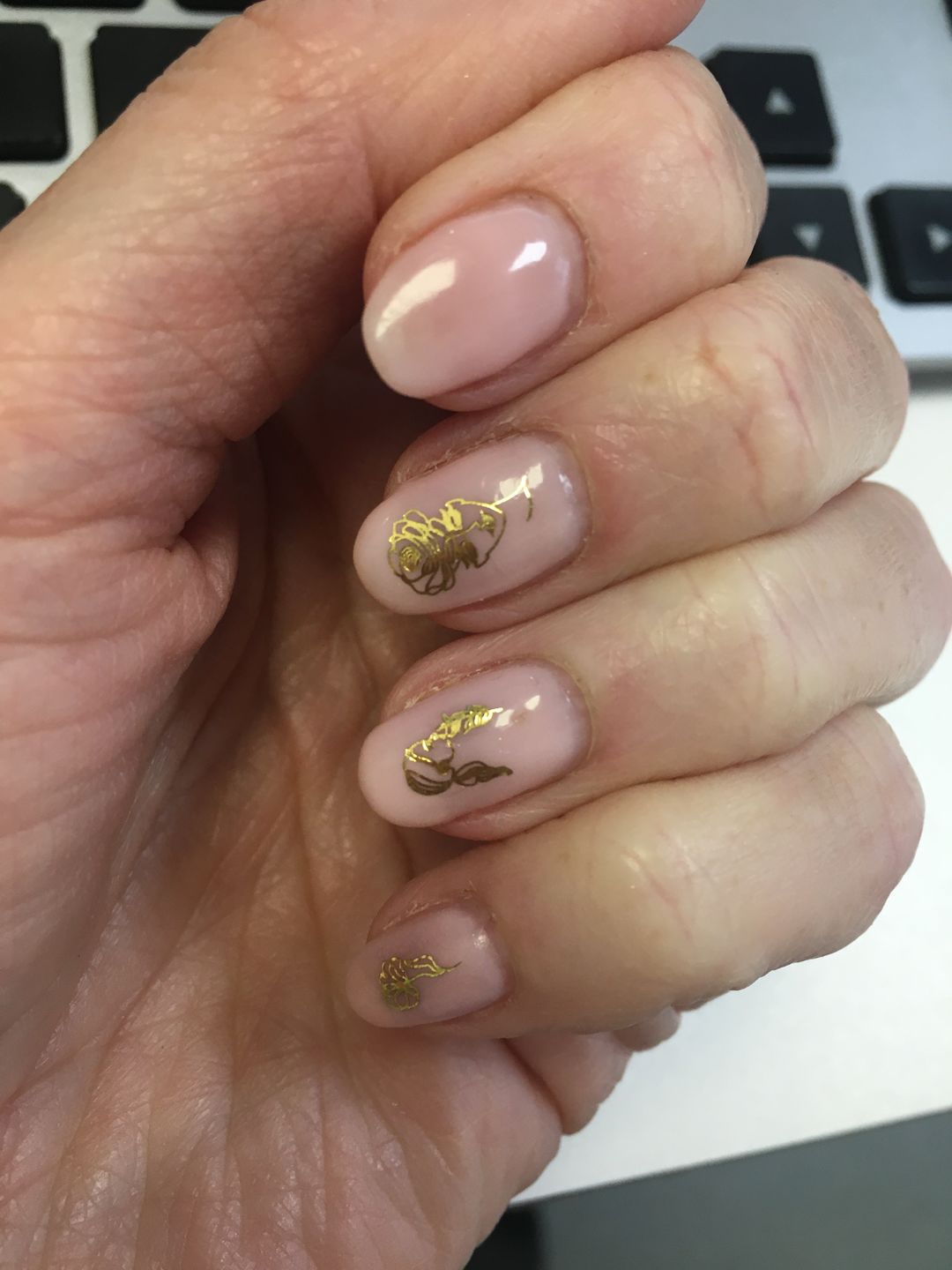 Customer photo review of Semilac 002 Delicate French UV Gel Polish 7ml
