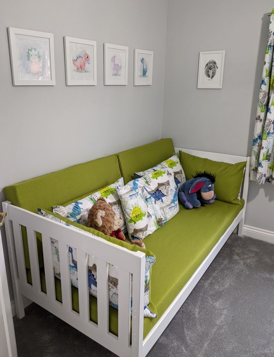 Customer photo review of Wooden Bunk Bed Cris with Cot Bed