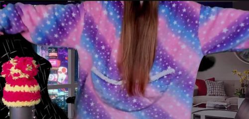 Customer photo review of The Lovely Mom and Daughter Blanket Hoodie