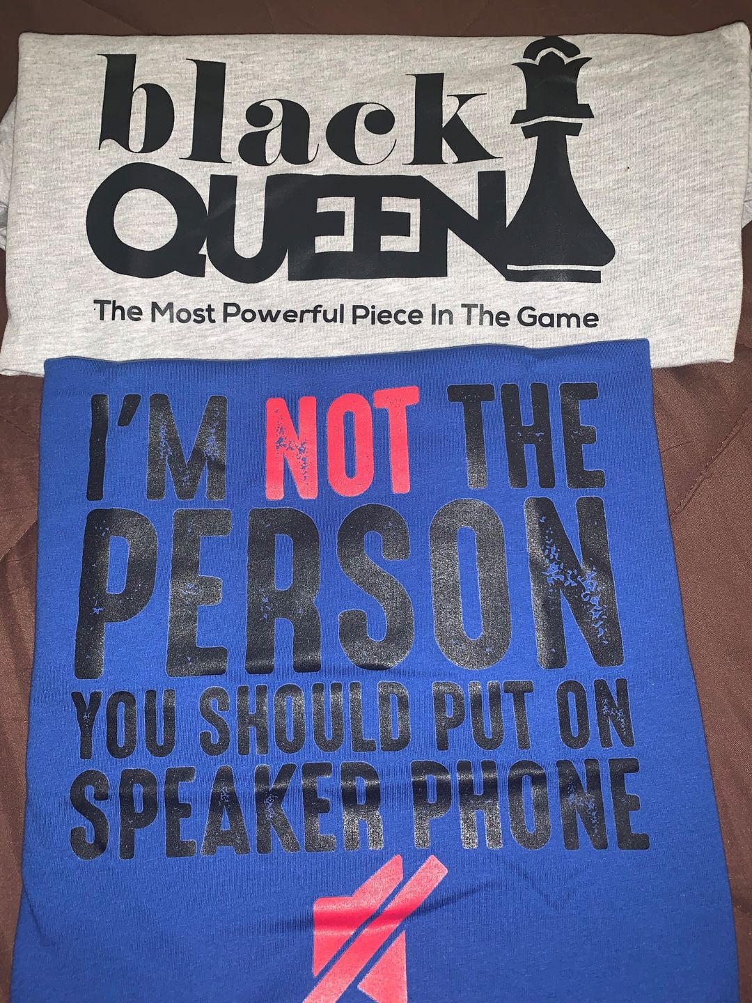Customer photo review of Mystery Surprise Tees (2 Shirts)