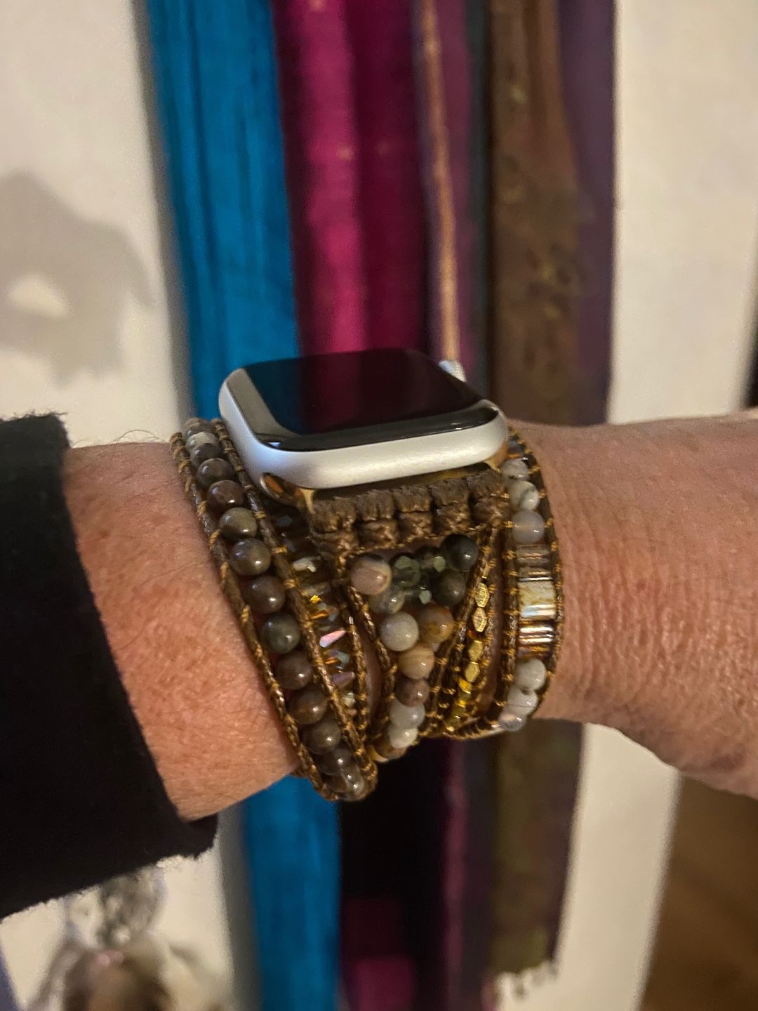 Customer photo review of Moonlight Goddess Apple Watch Strap