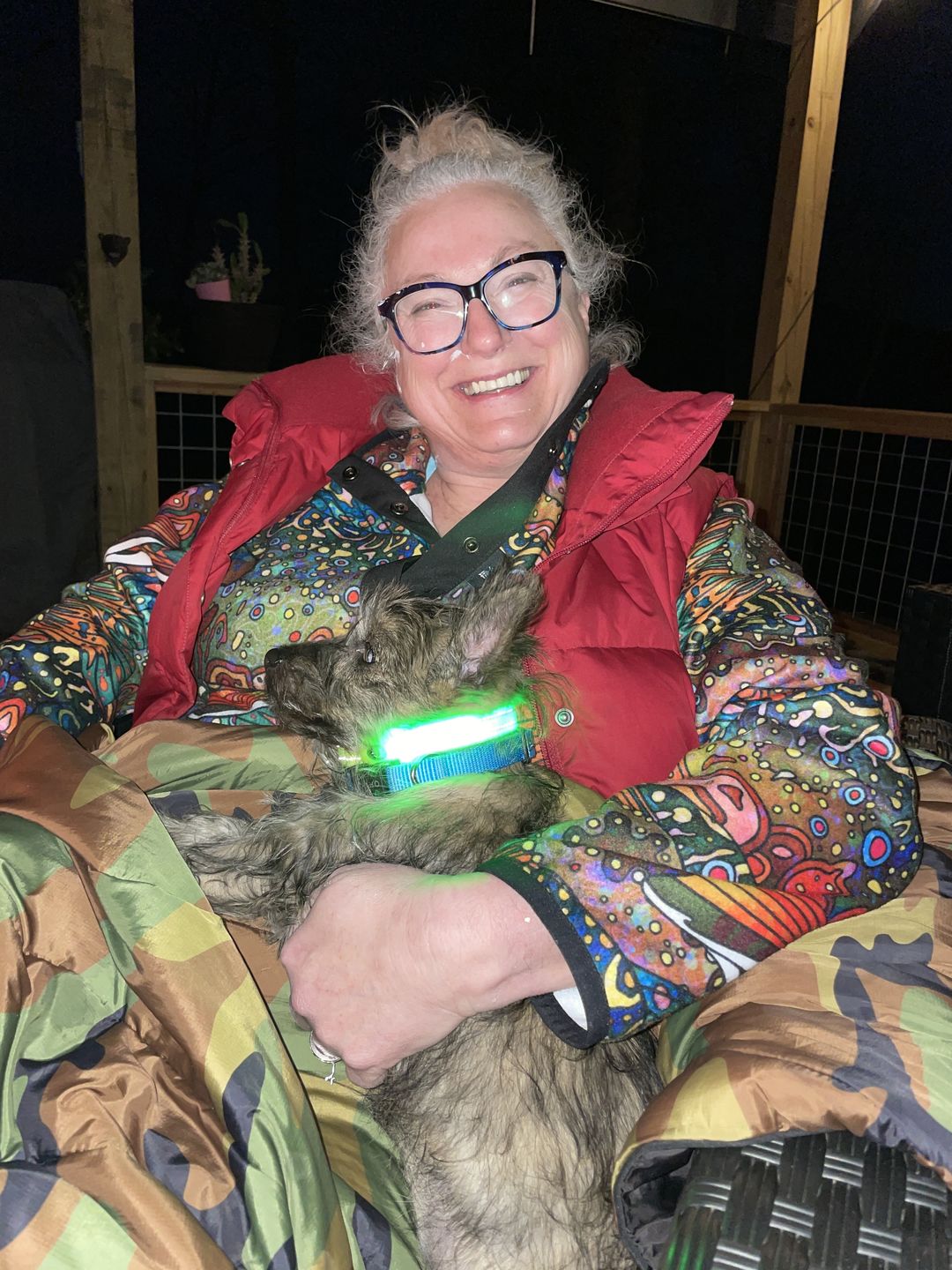 Customer photo review of Riffle Snap Fleece - Brookie