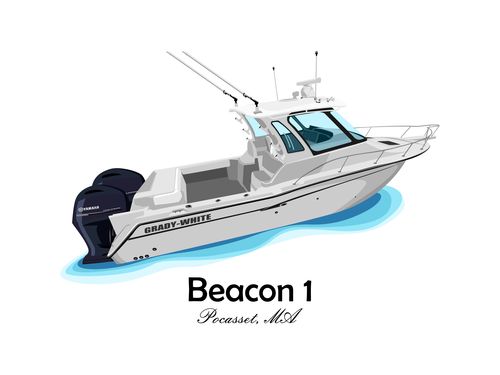 Customer photo review of Custom Digital Boat Artwork