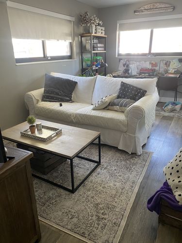 Customer photo review of Versailles Winter Gray Rug