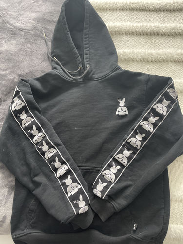 Customer photo review of Praying Rabbit Hoodie (BLACK)