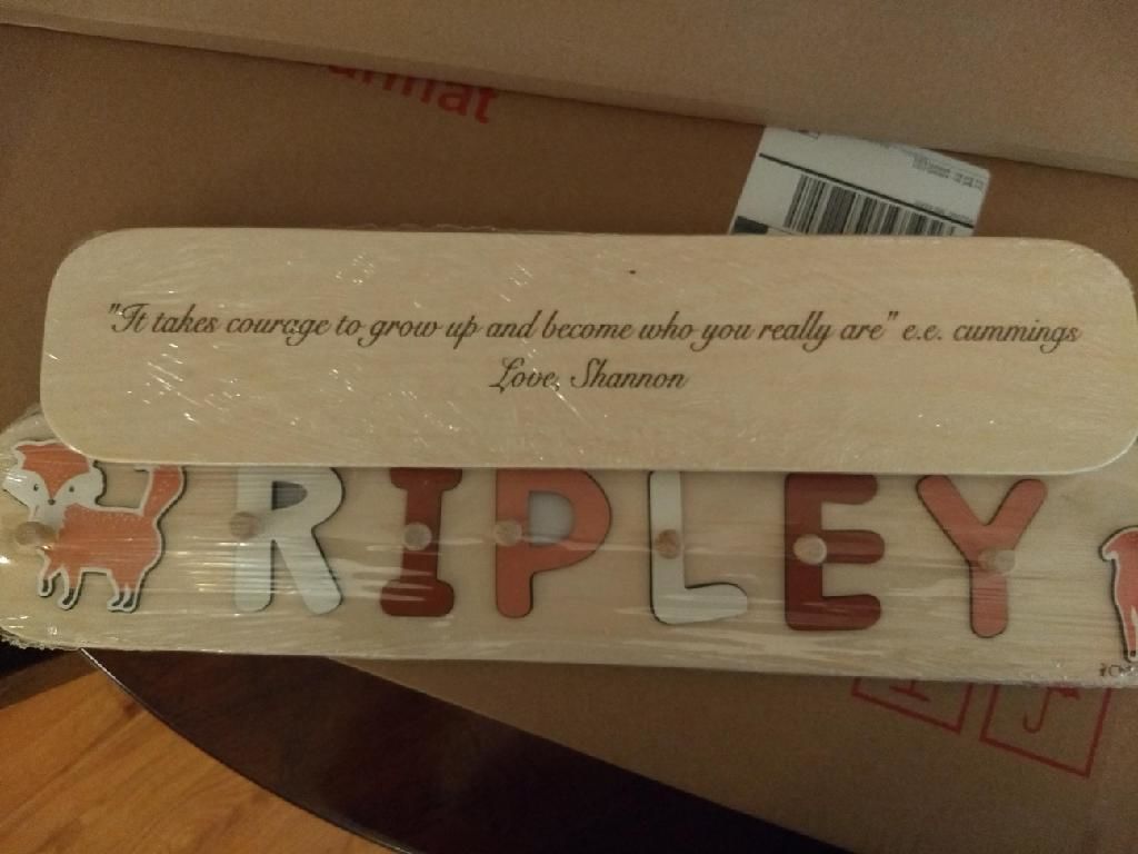 Customer photo review of Woodland Name Puzzle