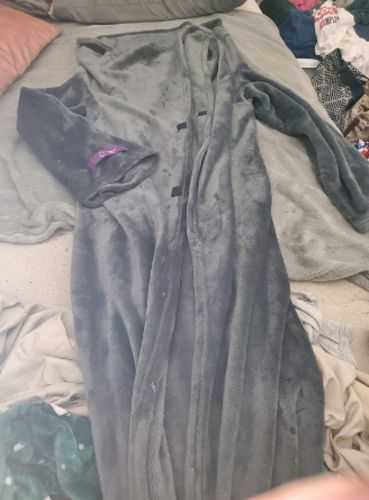 Customer photo review of The Long and Warm Solid Fleece Oversized Blanket Hoodie