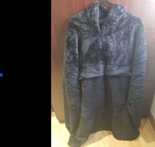 Customer photo review of The Thick Winter Fleece Blanket Hoodie