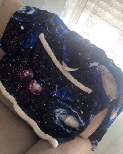 Customer photo review of The Lovely Mom and Daughter Blanket Hoodie