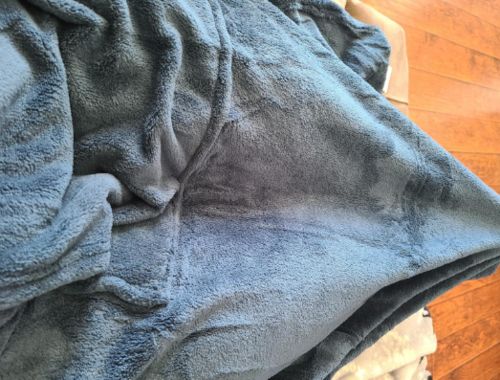 Customer photo review of The Long and Warm Solid Fleece Oversized Blanket Hoodie
