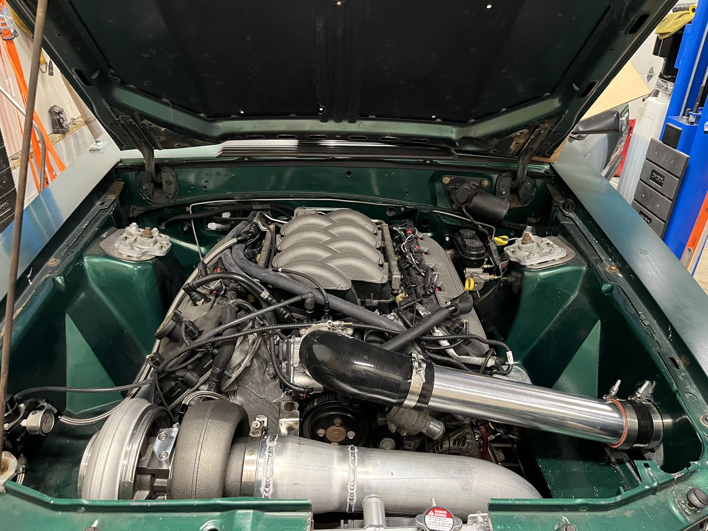 Customer photo review of T4 / S400 / GT55 Turbo Low-Pro Oil Feed Flange 21-10010