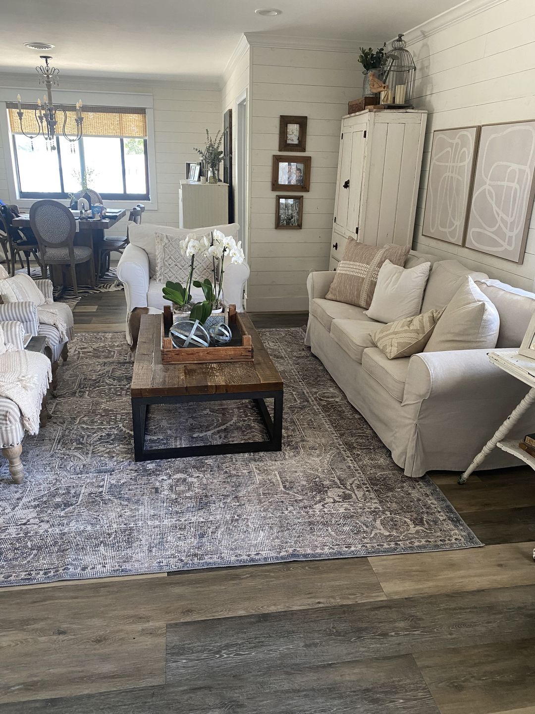 Customer photo review of Distressed Vintage Kendra Ash Area Rug
