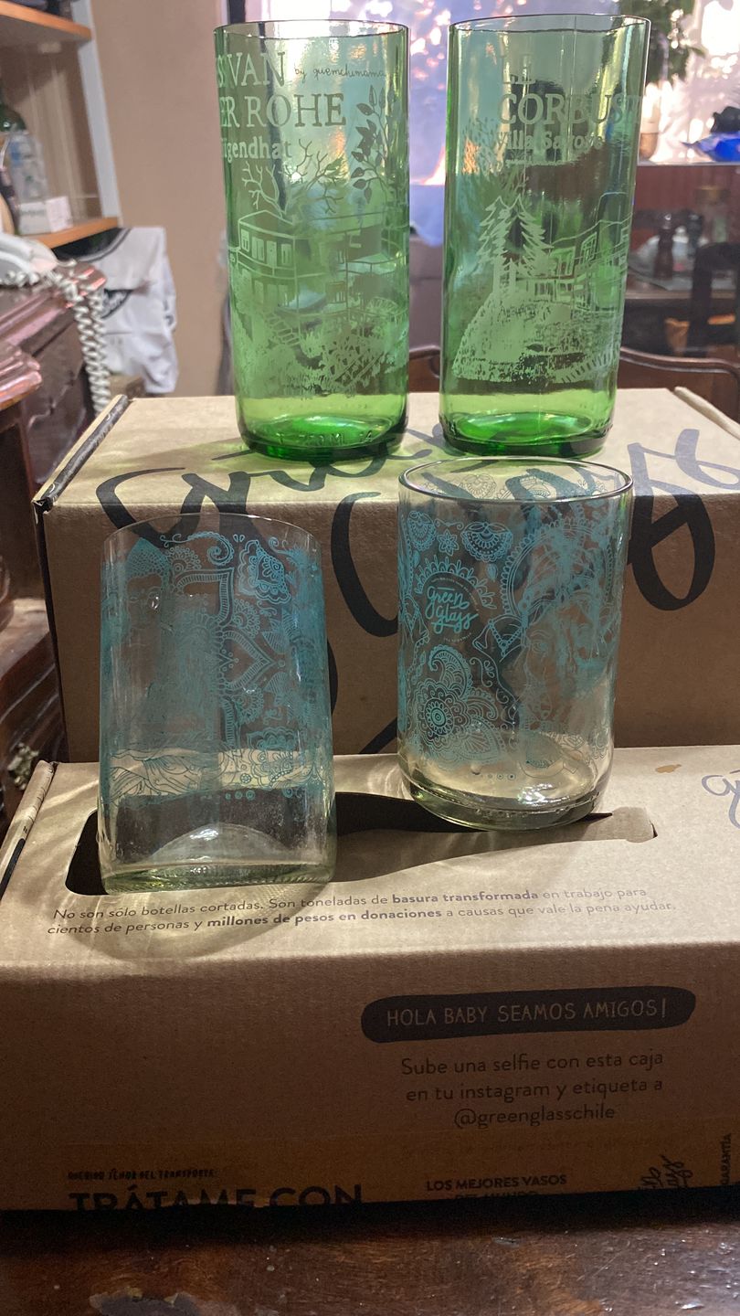 Customer photo review of Om Glass Juego de 4 Vasos