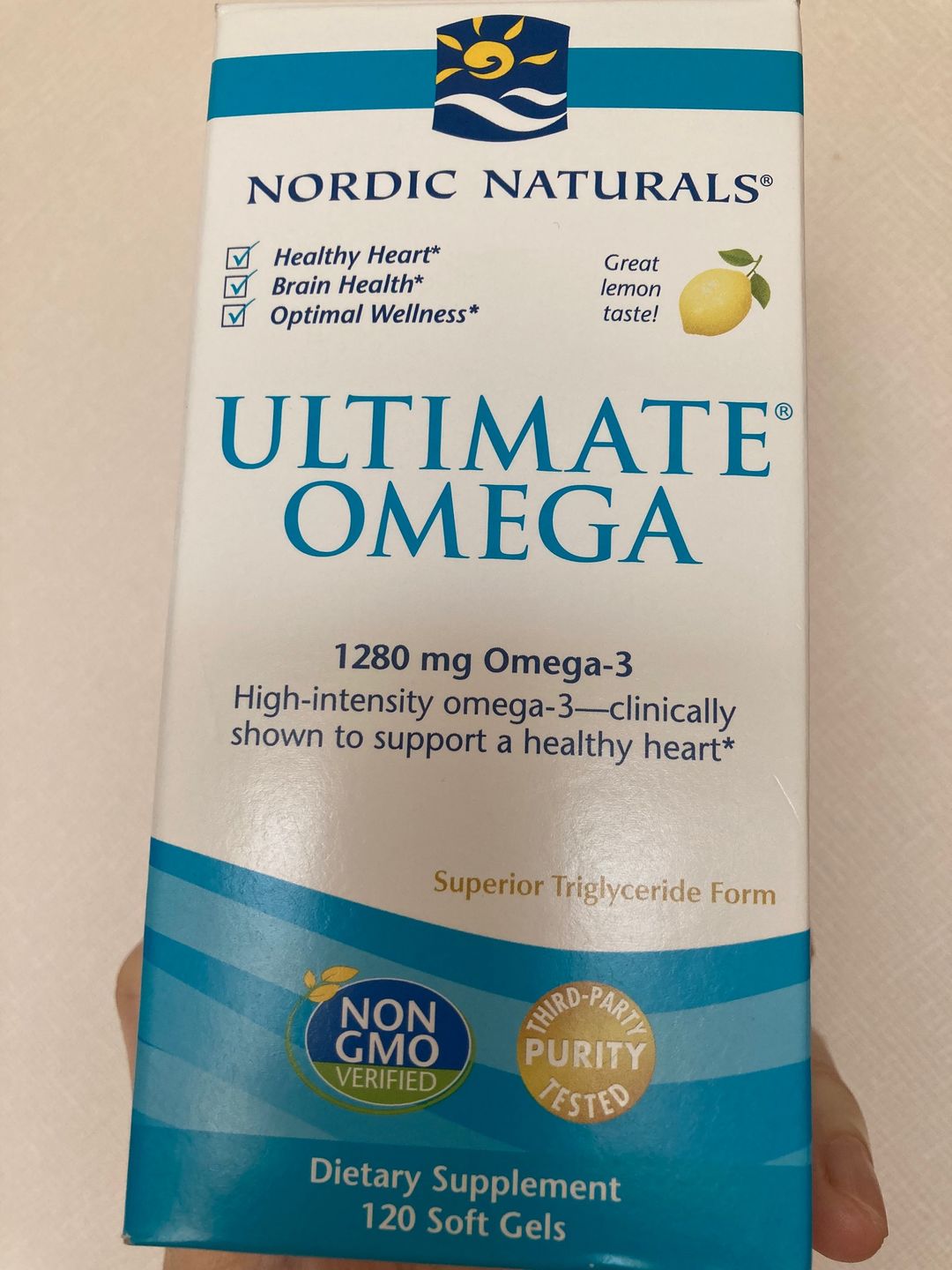 Customer photo review of Ultimate Omega-3 1.280 mg-120 softgel